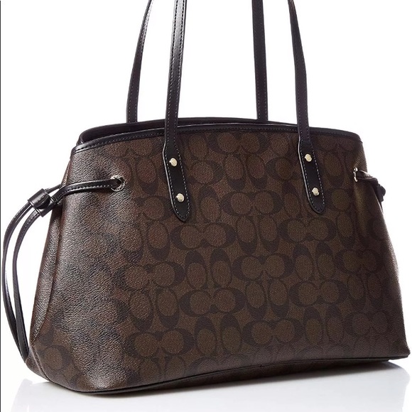 NWT COACH signature pvc drawstring tote large bag - Picture 2 of 6